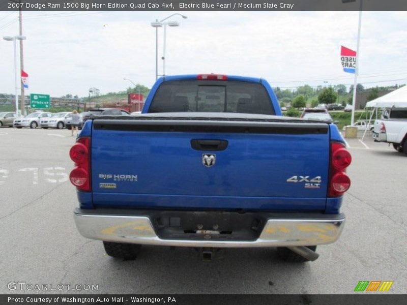 Electric Blue Pearl / Medium Slate Gray 2007 Dodge Ram 1500 Big Horn Edition Quad Cab 4x4