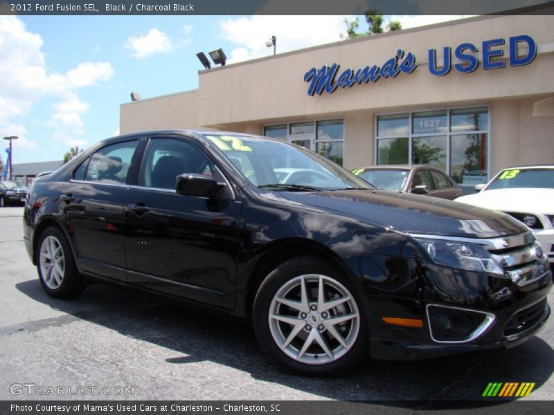 Black / Charcoal Black 2012 Ford Fusion SEL