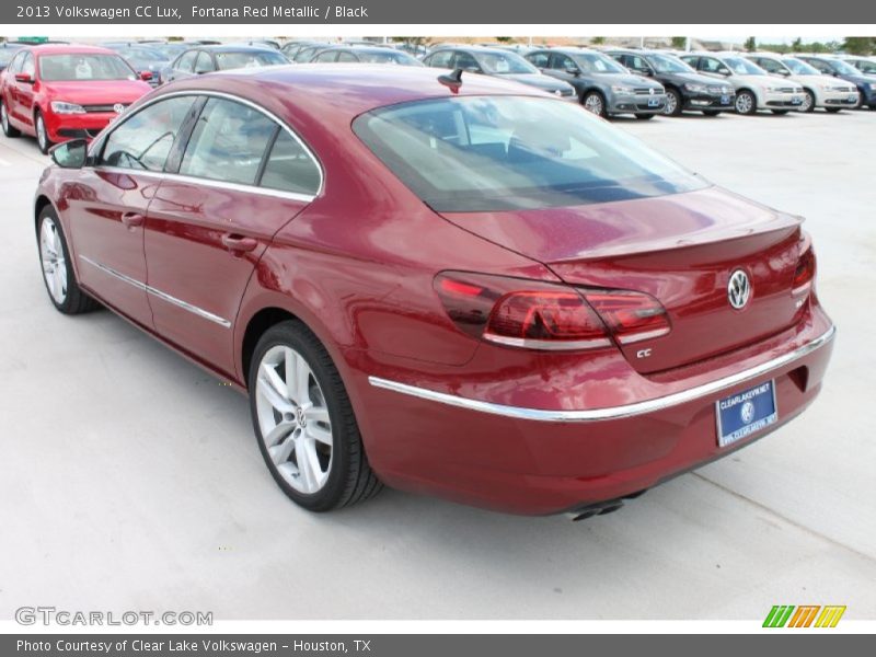 Fortana Red Metallic / Black 2013 Volkswagen CC Lux