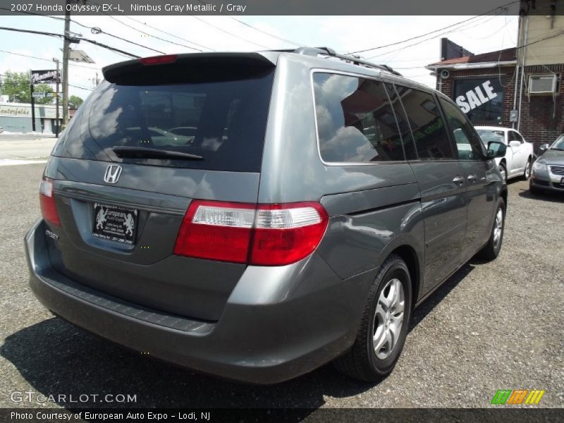 Nimbus Gray Metallic / Gray 2007 Honda Odyssey EX-L