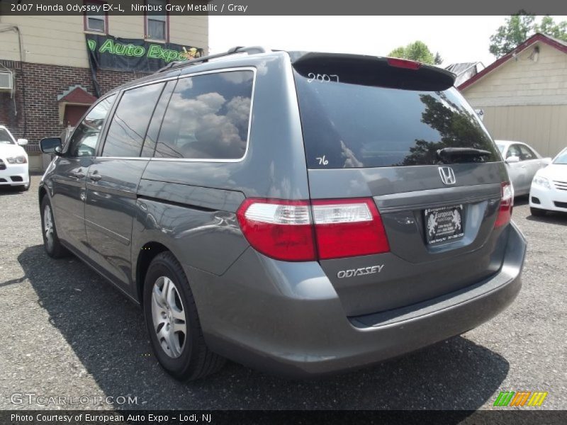 Nimbus Gray Metallic / Gray 2007 Honda Odyssey EX-L