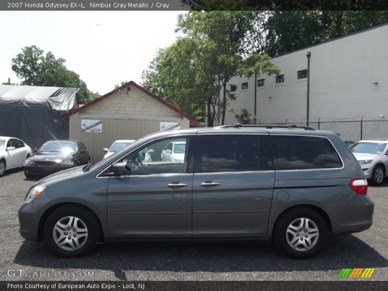 Nimbus Gray Metallic / Gray 2007 Honda Odyssey EX-L