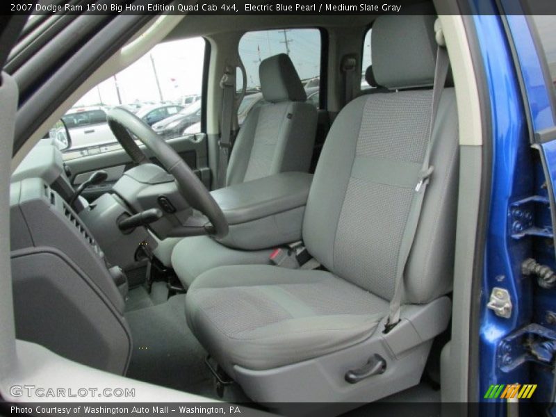 Electric Blue Pearl / Medium Slate Gray 2007 Dodge Ram 1500 Big Horn Edition Quad Cab 4x4