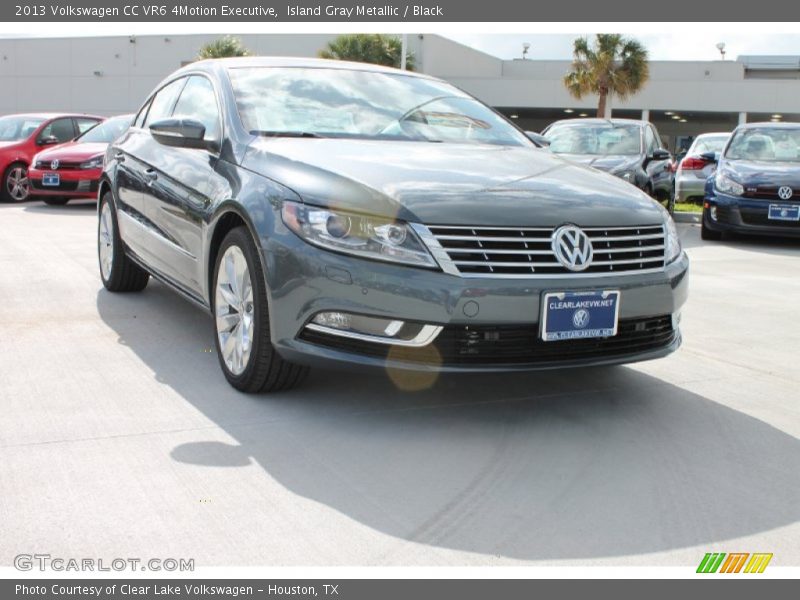 Island Gray Metallic / Black 2013 Volkswagen CC VR6 4Motion Executive