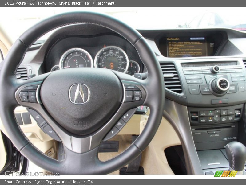 Crystal Black Pearl / Parchment 2013 Acura TSX Technology