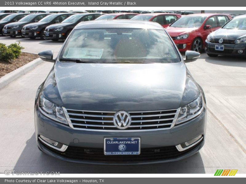 Island Gray Metallic / Black 2013 Volkswagen CC VR6 4Motion Executive