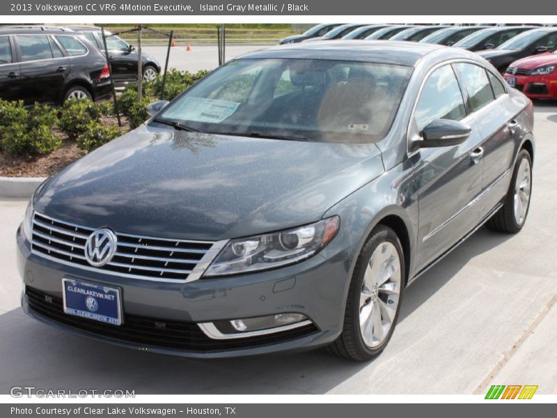 Island Gray Metallic / Black 2013 Volkswagen CC VR6 4Motion Executive