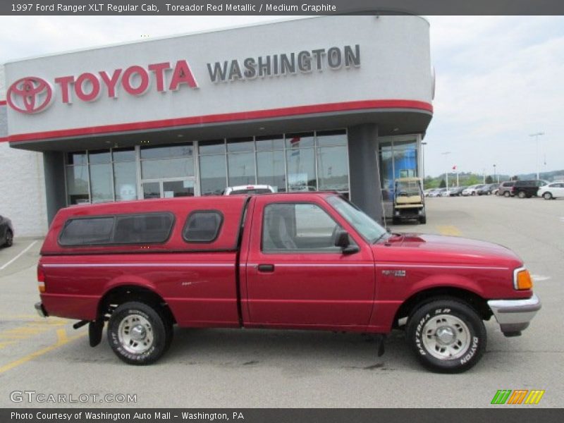 Toreador Red Metallic / Medium Graphite 1997 Ford Ranger XLT Regular Cab