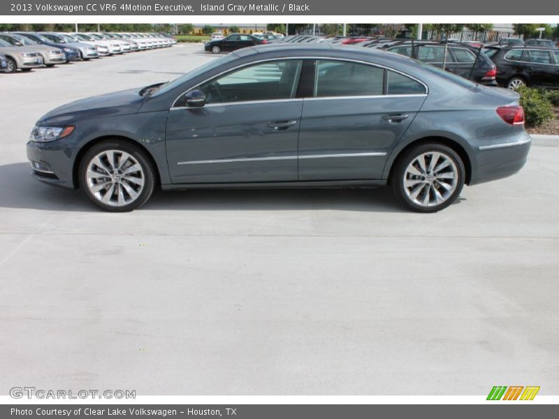 Island Gray Metallic / Black 2013 Volkswagen CC VR6 4Motion Executive