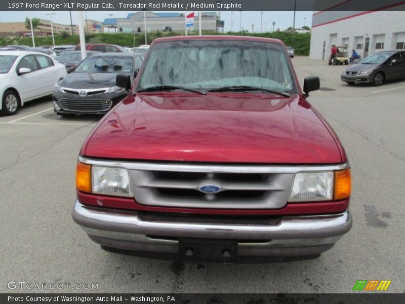 Toreador Red Metallic / Medium Graphite 1997 Ford Ranger XLT Regular Cab