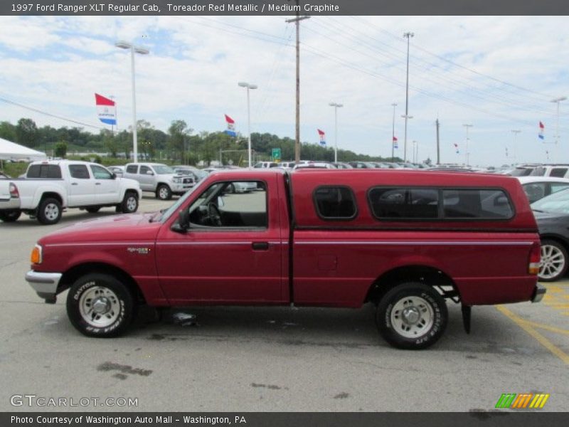 Toreador Red Metallic / Medium Graphite 1997 Ford Ranger XLT Regular Cab