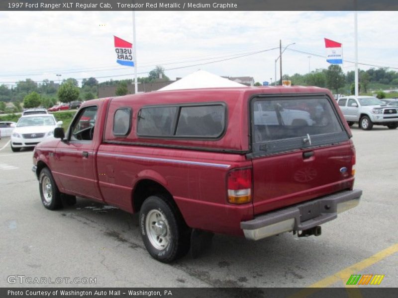 Toreador Red Metallic / Medium Graphite 1997 Ford Ranger XLT Regular Cab