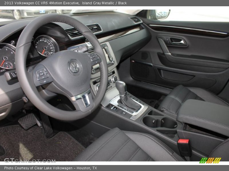 Island Gray Metallic / Black 2013 Volkswagen CC VR6 4Motion Executive