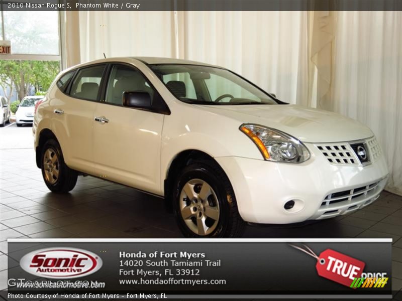 Phantom White / Gray 2010 Nissan Rogue S