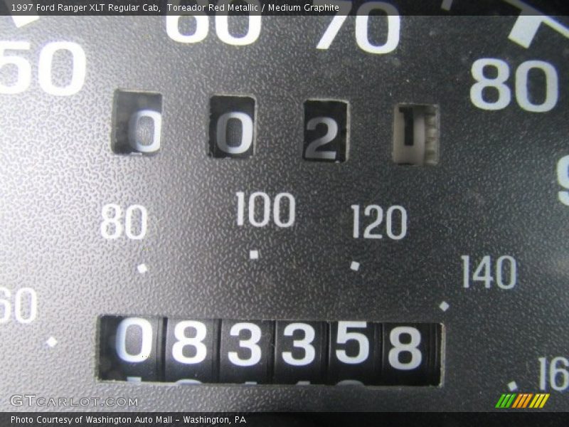Toreador Red Metallic / Medium Graphite 1997 Ford Ranger XLT Regular Cab