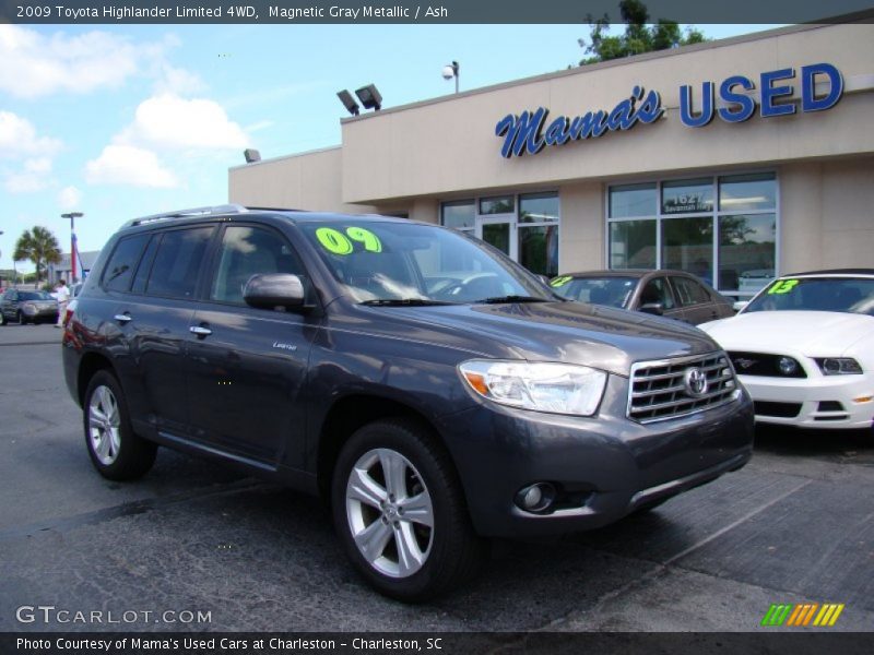 Magnetic Gray Metallic / Ash 2009 Toyota Highlander Limited 4WD