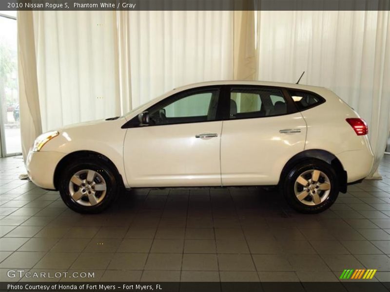 Phantom White / Gray 2010 Nissan Rogue S