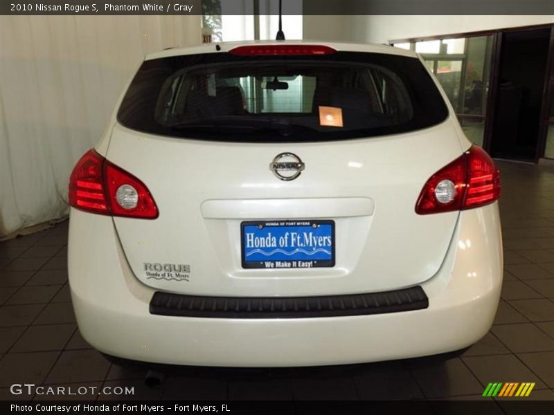 Phantom White / Gray 2010 Nissan Rogue S