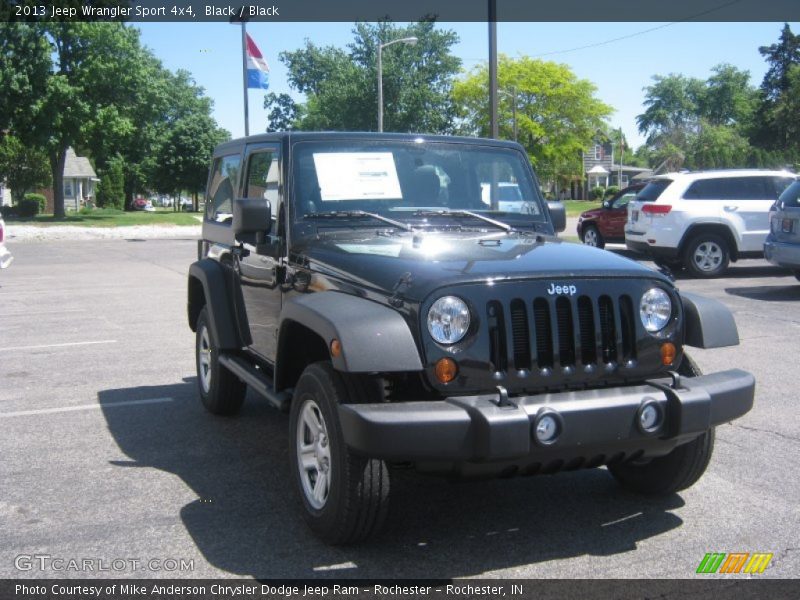 Black / Black 2013 Jeep Wrangler Sport 4x4