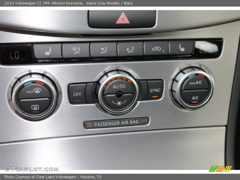 Island Gray Metallic / Black 2013 Volkswagen CC VR6 4Motion Executive