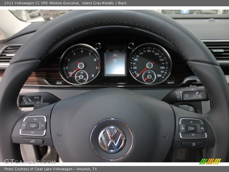 Island Gray Metallic / Black 2013 Volkswagen CC VR6 4Motion Executive