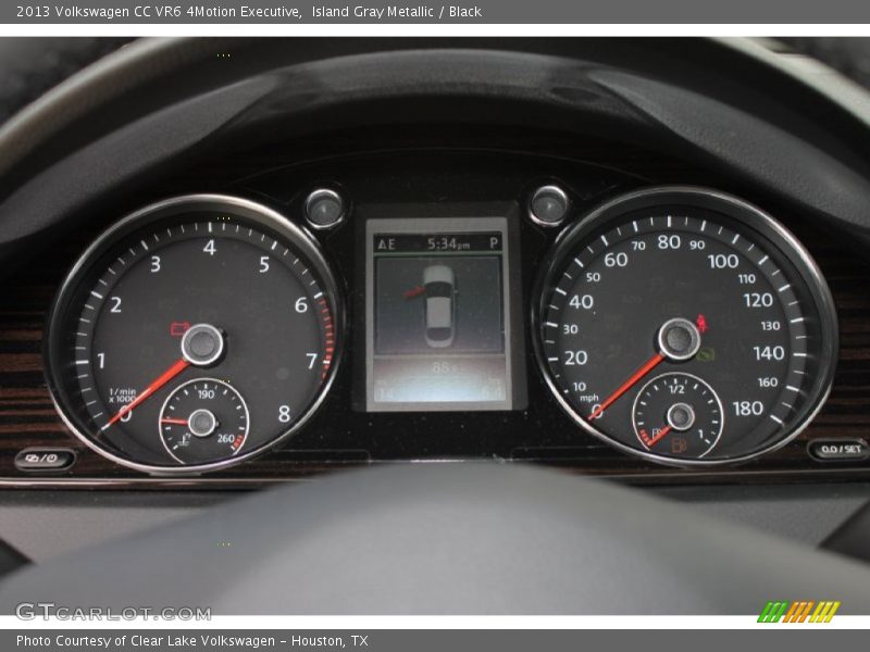 Island Gray Metallic / Black 2013 Volkswagen CC VR6 4Motion Executive