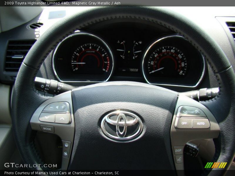 Magnetic Gray Metallic / Ash 2009 Toyota Highlander Limited 4WD