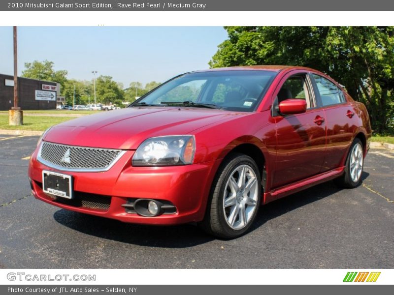 Rave Red Pearl / Medium Gray 2010 Mitsubishi Galant Sport Edition