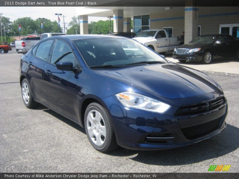 True Blue Pearl Coat / Black 2013 Dodge Dart Aero