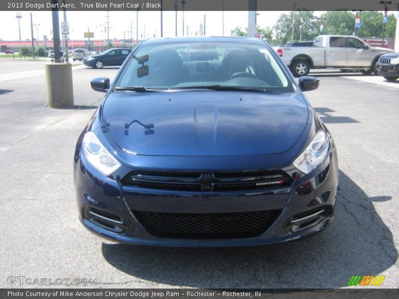 True Blue Pearl Coat / Black 2013 Dodge Dart Aero
