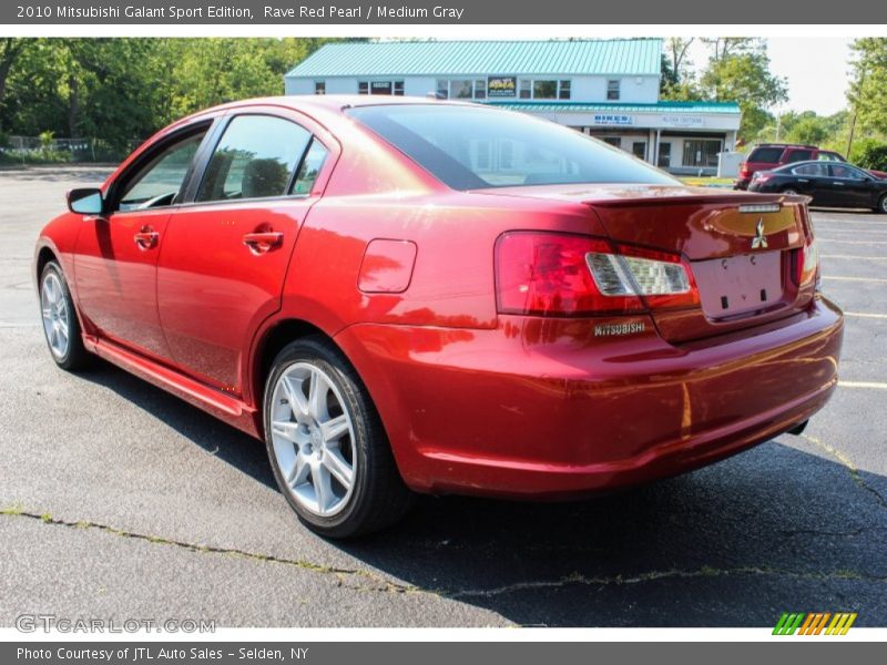 Rave Red Pearl / Medium Gray 2010 Mitsubishi Galant Sport Edition