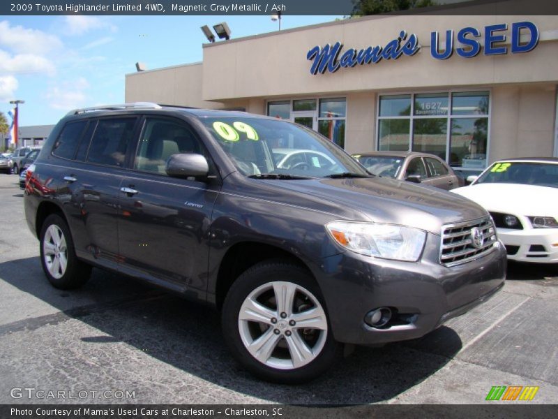 Magnetic Gray Metallic / Ash 2009 Toyota Highlander Limited 4WD