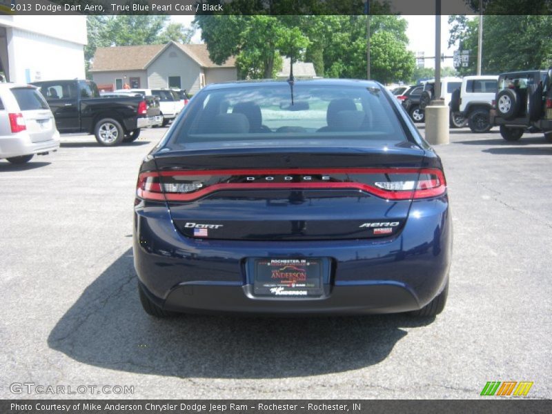 True Blue Pearl Coat / Black 2013 Dodge Dart Aero