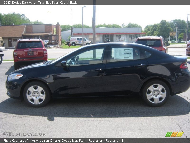 True Blue Pearl Coat / Black 2013 Dodge Dart Aero