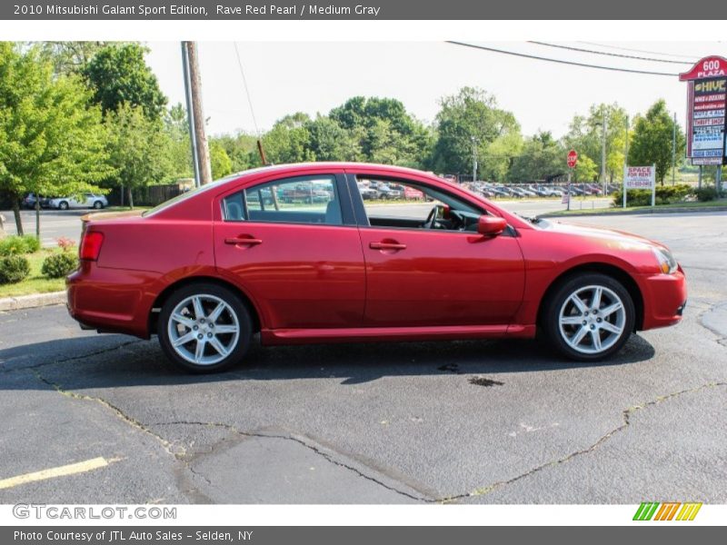 Rave Red Pearl / Medium Gray 2010 Mitsubishi Galant Sport Edition