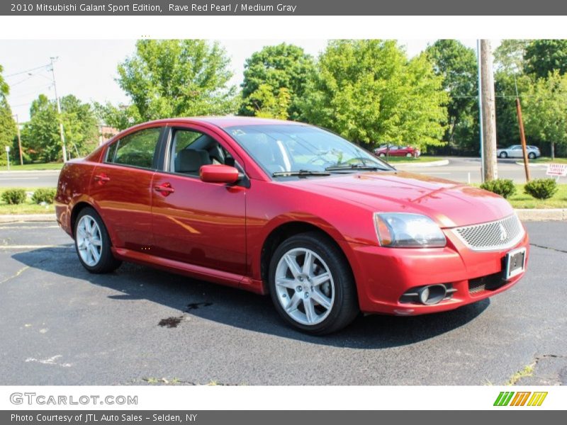 Rave Red Pearl / Medium Gray 2010 Mitsubishi Galant Sport Edition