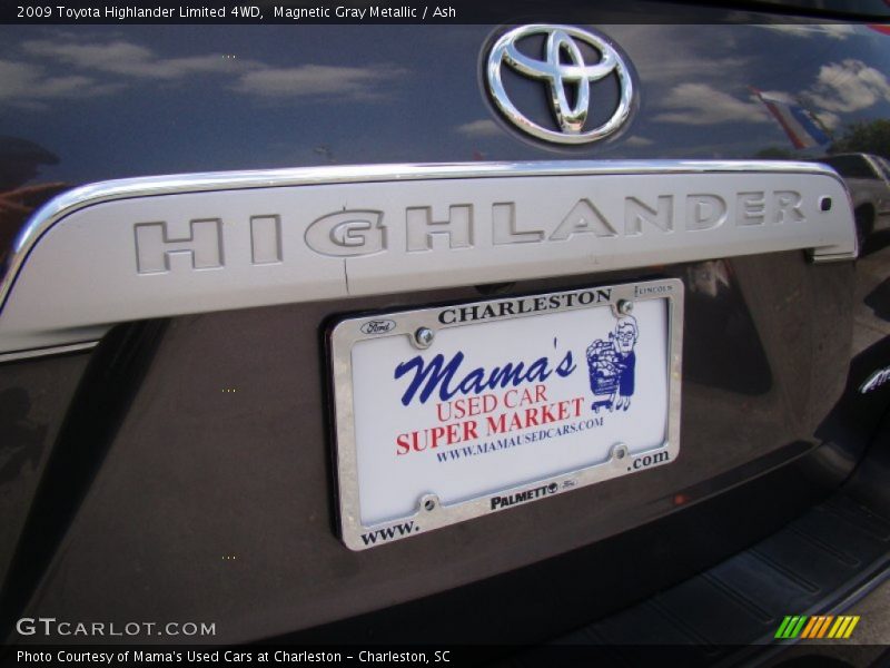 Magnetic Gray Metallic / Ash 2009 Toyota Highlander Limited 4WD