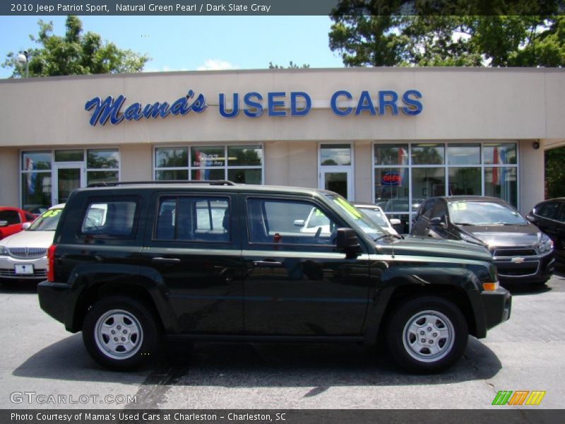 Natural Green Pearl / Dark Slate Gray 2010 Jeep Patriot Sport