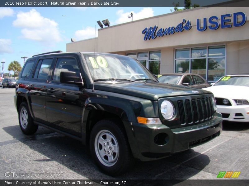 Natural Green Pearl / Dark Slate Gray 2010 Jeep Patriot Sport