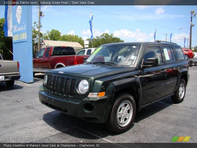 Natural Green Pearl / Dark Slate Gray 2010 Jeep Patriot Sport