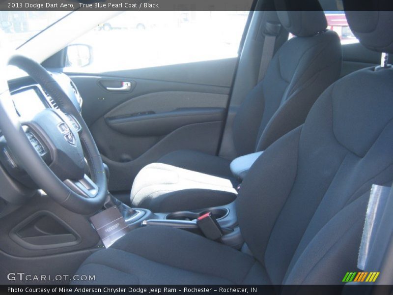 True Blue Pearl Coat / Black 2013 Dodge Dart Aero