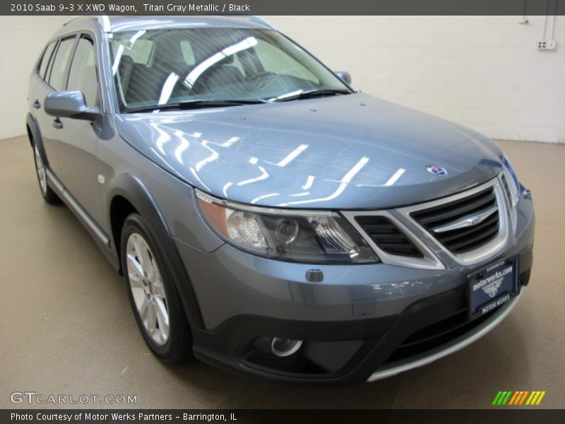 Titan Gray Metallic / Black 2010 Saab 9-3 X XWD Wagon