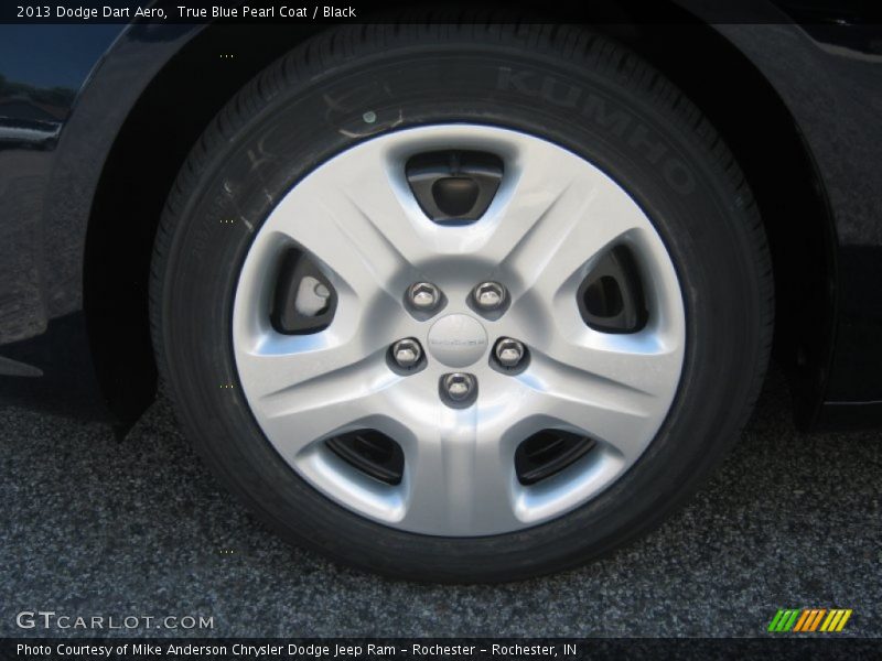 True Blue Pearl Coat / Black 2013 Dodge Dart Aero
