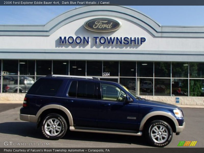 Dark Blue Pearl Metallic / Camel 2006 Ford Explorer Eddie Bauer 4x4