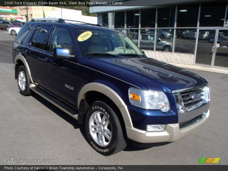 Dark Blue Pearl Metallic / Camel 2006 Ford Explorer Eddie Bauer 4x4