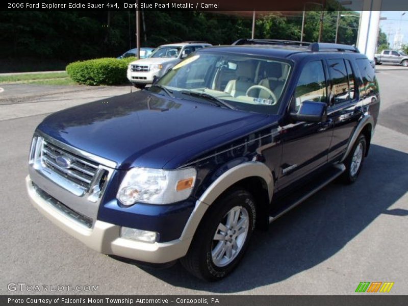 Dark Blue Pearl Metallic / Camel 2006 Ford Explorer Eddie Bauer 4x4