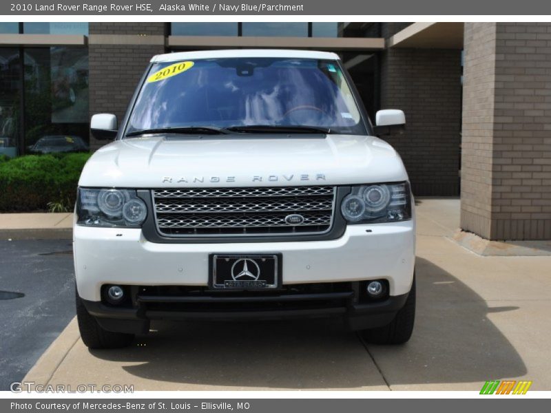 Alaska White / Navy Blue/Parchment 2010 Land Rover Range Rover HSE