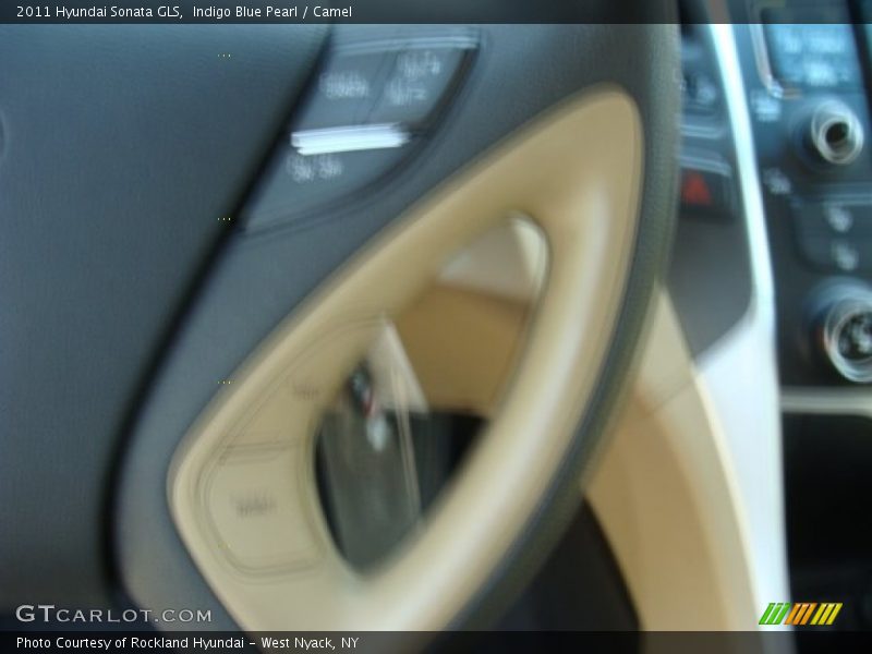 Indigo Blue Pearl / Camel 2011 Hyundai Sonata GLS
