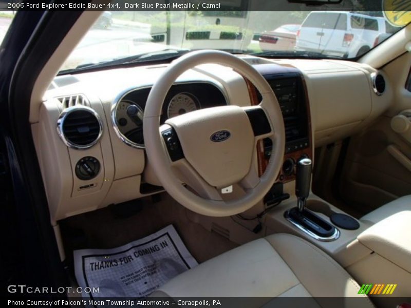 Dark Blue Pearl Metallic / Camel 2006 Ford Explorer Eddie Bauer 4x4