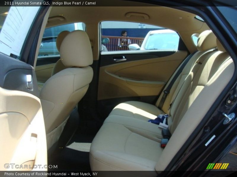 Indigo Blue Pearl / Camel 2011 Hyundai Sonata GLS
